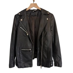 H&M Faux Vegan Leather Moto Jacket